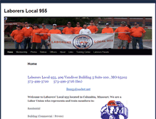 Tablet Screenshot of laborerslocal955.com